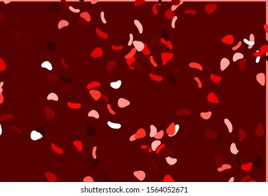 Light Red vector texture with random forms. Simple colorful illustration with abstract gradient shapes. Modern design for your business card.