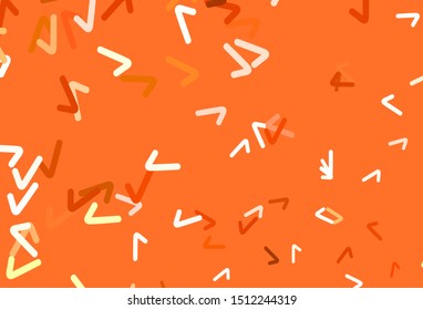 Light Red vector texture with wry lines. Glitter abstract illustration with wry lines. Elegant pattern for a brand book.