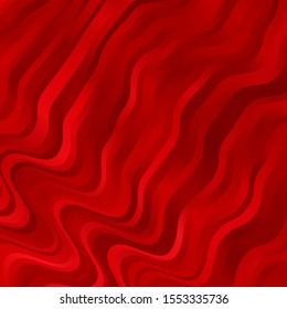 Light Red vector texture with wry lines. Illustration in abstract style with gradient curved.  Smart design for your promotions.