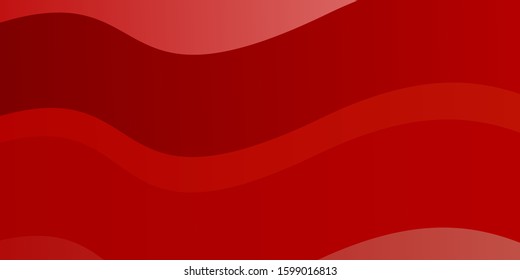 Light Red vector texture with wry lines. Abstract illustration with bandy gradient lines. Pattern for websites, landing pages.