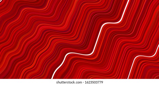Light Red vector texture with wry lines. Colorful abstract illustration with gradient lines. A new texture for your  ad, booklets, leaflets.