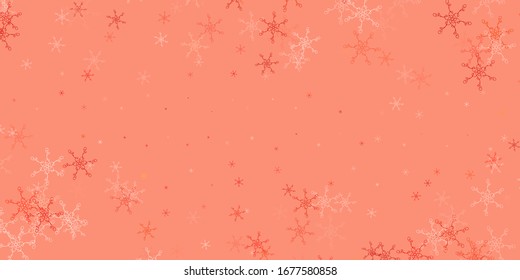 Light Red vector texture with wry lines. Illustration in abstract style with gradient curved.  Template for your UI design.