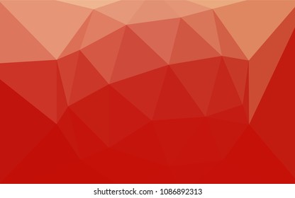 Light Red vector triangle mosaic cover. Shining colorful illustration with triangles. Pattern for a brand book's backdrop.