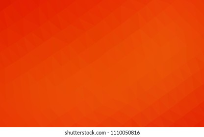 Light Red vector triangle mosaic template. Shining illustration, which consist of triangles. A completely new design for your business.