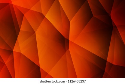 Light Red vector triangle mosaic texture. A sample with polygonal shapes. Brand new design for your business.