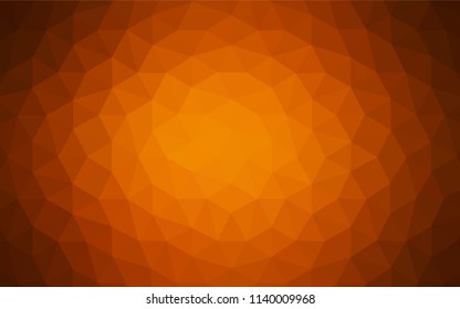 Light Red vector triangle mosaic template. Colorful illustration in abstract style with triangles. New template for your brand book.