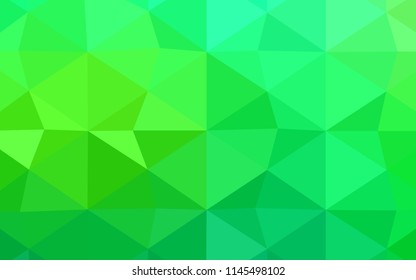 Light Red vector triangle mosaic texture. Polygonal abstract illustration with gradient. The polygonal design can be used for your web site.