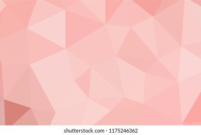 Light Red vector triangle mosaic cover. Glitter abstract illustration with an elegant triangles. A completely new design for your leaflet.