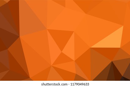 Light Red vector triangle mosaic template. Glitter abstract illustration with an elegant triangles. Pattern for a brand book's backdrop.