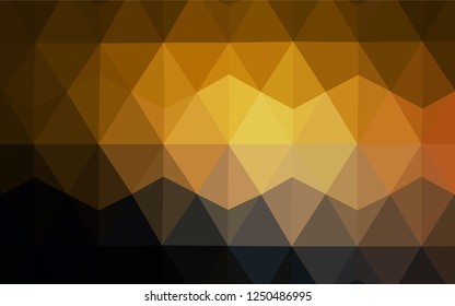 Light Red vector triangle mosaic template. Shining polygonal illustration, which consist of triangles. Polygonal design for your web site.