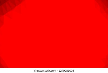 Light Red vector triangle mosaic texture. Shining illustration, which consist of triangles. Textured pattern for background.