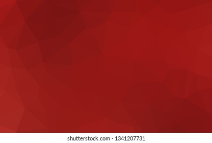 Light Red vector triangle mosaic texture. Shining colored illustration in a Brand new style. Template for your brand book.