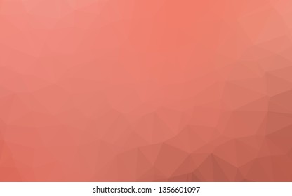 Light Red vector triangle mosaic cover. An elegant bright illustration with gradient. Brand new style for your business design.