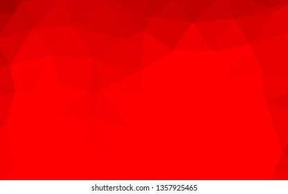 Light Red vector triangle mosaic cover. Colorful illustration in Origami style with gradient.  Triangular pattern for your business design.