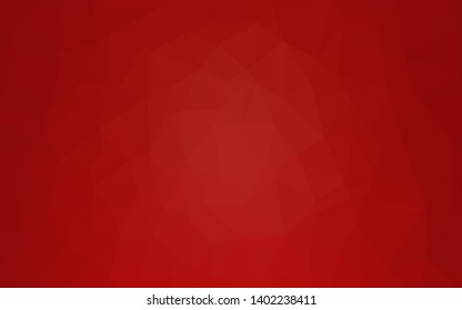 Light Red vector triangle mosaic cover. Colorful illustration in abstract style with gradient. Brand new design for your business.