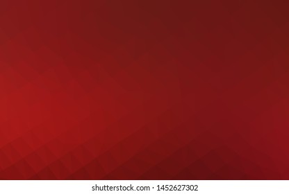 Light Red vector triangle mosaic template. Geometric illustration in Origami style with gradient. Brand new design for your business.