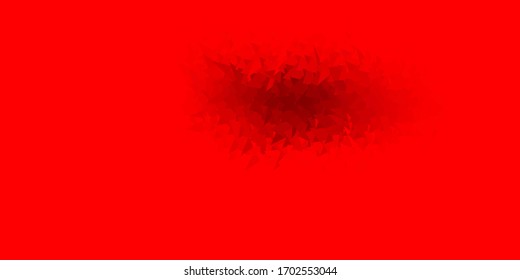 Diseño de mosaico triangular de color rojo claro. Ilustración abstracta colorida con triángulos degradados. La mejor opción para tu diseño.