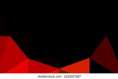Light Red vector triangle mosaic cover. Creative illustration in halftone style with gradient. Elegant pattern for a brand book.
