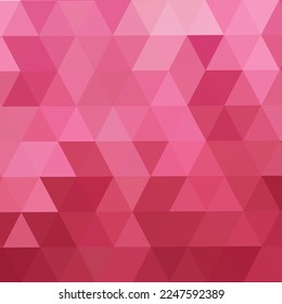 Light Red vector triangle mosaic template. Shining illustration, which consist of triangles. Completely new design for your business