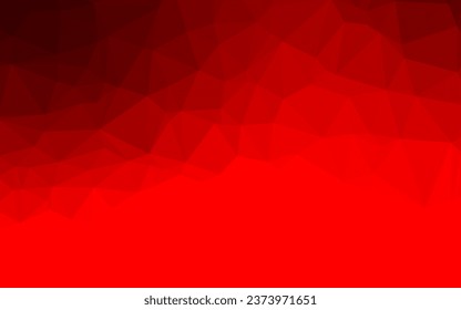 Light Red vector triangle mosaic template. Glitter abstract illustration with an elegant design. Completely new design for your business.