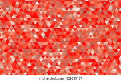 Light Red vector triangle mosaic background. Geometric illustration in Origami style with gradient.  Brand-new style for your business design.