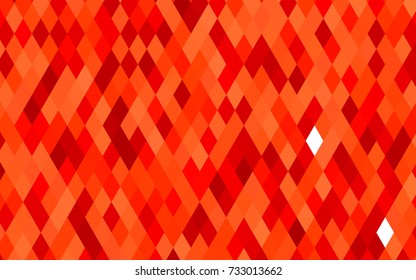 Light Red vector triangle mosaic template. Triangular geometric sample with gradient.  The polygonal design can be used for your web site.