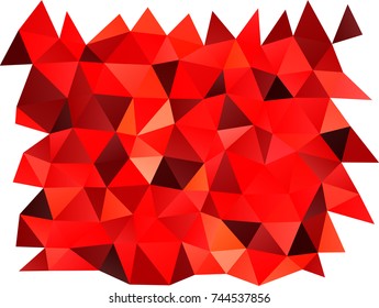 Light Red vector triangle mosaic background. Colorful illustration in abstract style with gradient. Brand-new design for your business.