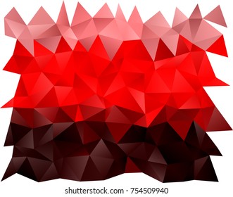 Light Red vector triangle mosaic pattern. An elegant bright illustration with gradient. Brand-new style for your business design.