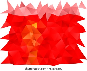 Light Red vector triangle mosaic background. Brand-new colored illustration in blurry style with gradient. The best triangular design for your business.