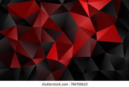 Light Red vector triangle mosaic background. A completely new color illustration in a vague style. The polygonal design can be used for your web site.