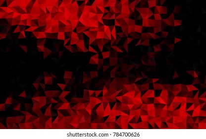 Light Red vector triangle mosaic pattern. Colorful illustration in abstract style with gradient. The elegant pattern can be used as part of a brand book.