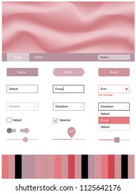 Light Red vector wireframe kit with abstract circles. Modern gradient abstract illustration with bandy lines. This sample is for your landing page.