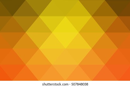 Light red, yellow abstract mosaic pattern. Glitter abstract illustration with an elegant design. A completely new template for your business design.