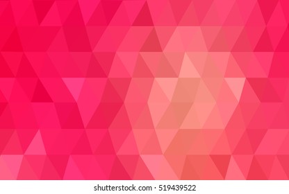 Light red, yellow abstract polygonal pattern. Colorful illustration in abstract style with gradient. The elegant pattern can be used as part of a brand book.