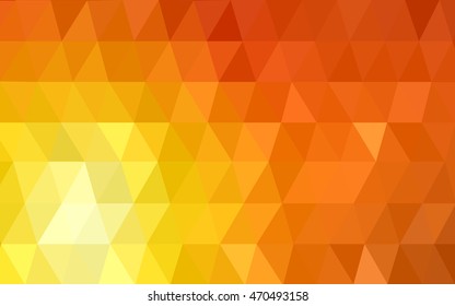 Light red, yellow blurry triangle background. Brand-new colored illustration in blurry style with gradient. Triangular pattern for your business design.