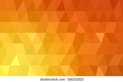 Light red, yellow blurry triangle pattern. Glitter abstract illustration with an elegant design. The textured pattern can be used for background.