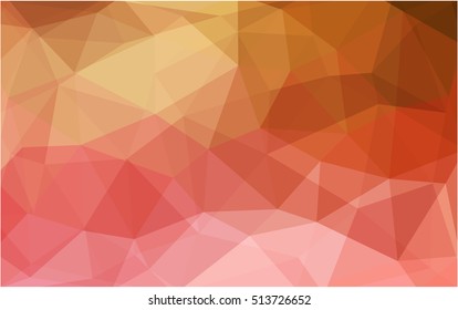 Light red, yellow blurry triangle background. Modern geometrical abstract illustration with gradient. The elegant pattern can be used as part of a brand book.