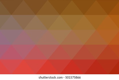 Light red, yellow low poly pattern. Creative geometric illustration in Origami style with gradient. Triangular pattern for your business design.