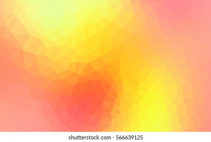 Light Red Yellow modern geometrical abstract background. Texture, seamless background. Geometric background in Origami style with gradient. 