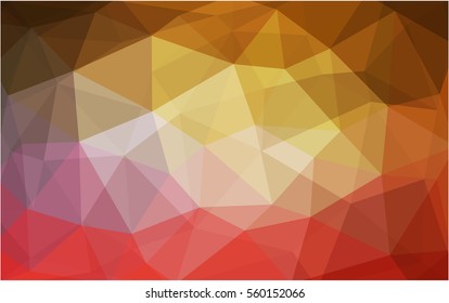 Light Red Yellow Pattern. Seamless triangular template. Geometric sample. Repeating routine with triangle shapes. Seamless texture for your design. Pattern can be used for background.