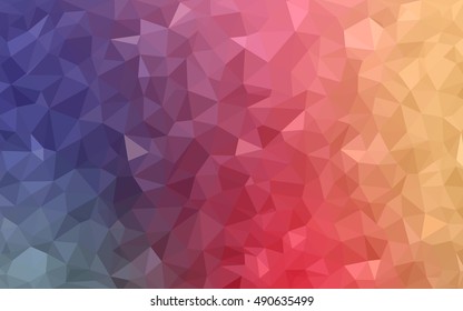 Light red, yellow polygon abstract template. Creative geometric illustration in Origami style with gradient. A new texture for your design.