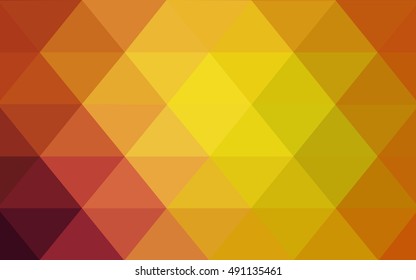 Light red, yellow polygon abstract background. An elegant bright illustration with gradient. A new texture for your design.