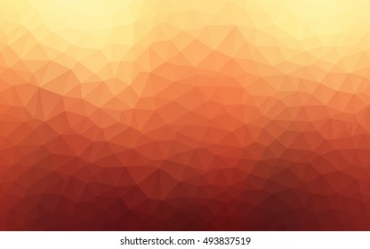Light red, yellow polygon abstract background. A completely new color illustration in a vague style. The template can be used as a background for cell phones.