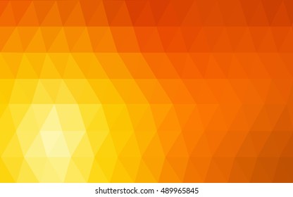 Light red, yellow polygonal background. Brand-new colored illustration in blurry style with gradient. The elegant pattern can be used as part of a brand book.