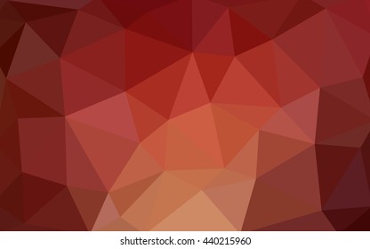 Light red, yellow polygonal illustration, which consist of triangles. Triangular design for your business. Geometric background in Origami style with gradient.
