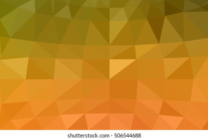 Light red, yellow polygonal illustration, which consist of triangles. Triangular design for your business. Geometric background in Origami style with gradient.