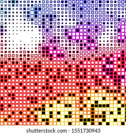 Light Red, Yellow and purple vector background with rectangles. Abstract gradient illustration with colorful rectangles. Template for cellphones.