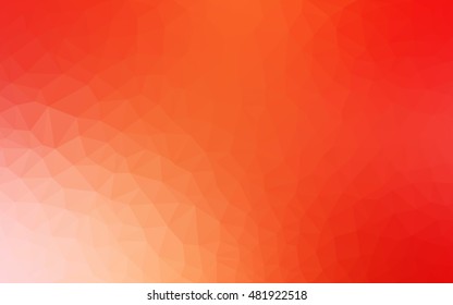 Light red, yellow triangle mosaic background. Triangular geometric sample with gradient.  A completely new design for your business.