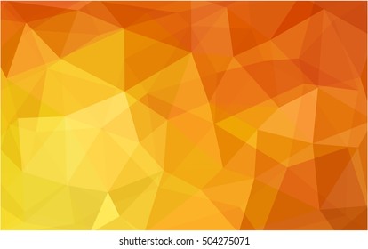 Light red, yellow triangle mosaic pattern. Modern geometrical abstract illustration with gradient. A new texture for your design.