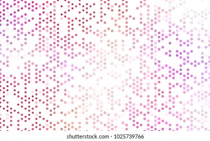 Light Red, Yellow vector abstract pattern with circles. Geometry template for your business design. Background with colored spheres.